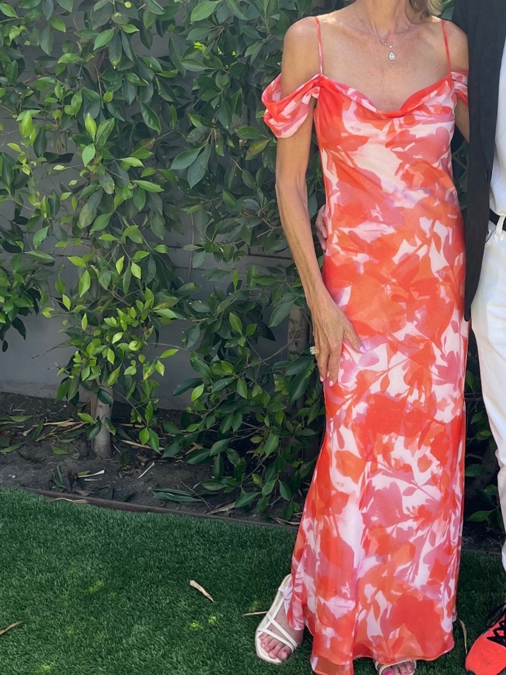 Hello Molly long Dress, LA BELLE VIVE MIDI DRESS ORANGE, XS
